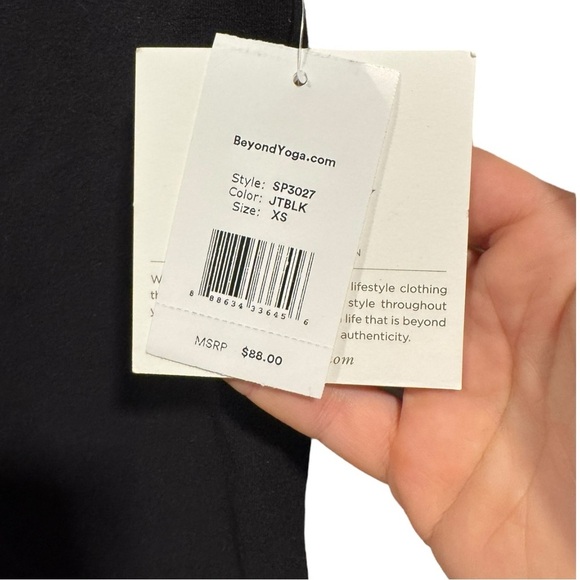 New! Beyond Yoga Take Me Higher Legging‎ Jet Black - Picture 6 of 10